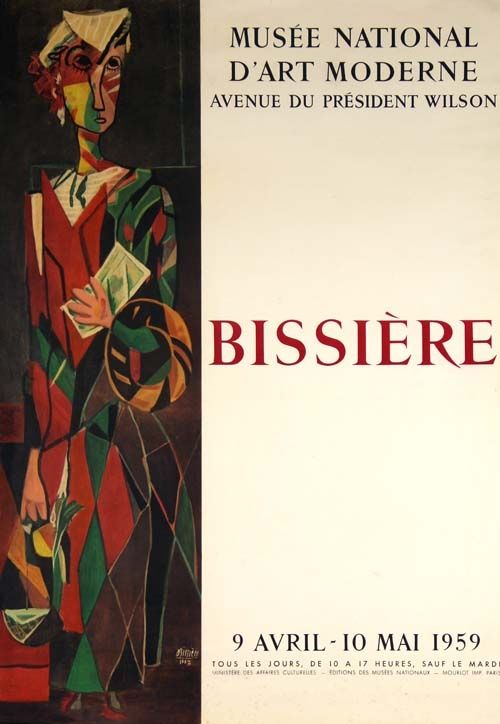 リトグラフ Bissiere - Affiche Musee D'art Moderne de Paris