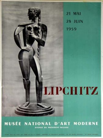 リトグラフ Lipchitz -   Affiche Musee National D'Art Moderne