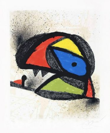 リトグラフ Miró - Affiche pour l’exposition ‘Homenatge a J. Torres Clavé (Poster for the exhibition ‘Homenatge a J. Torres Clavé), 1980