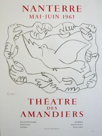 掲示 Picasso - Affiche théâtre des Amandiers