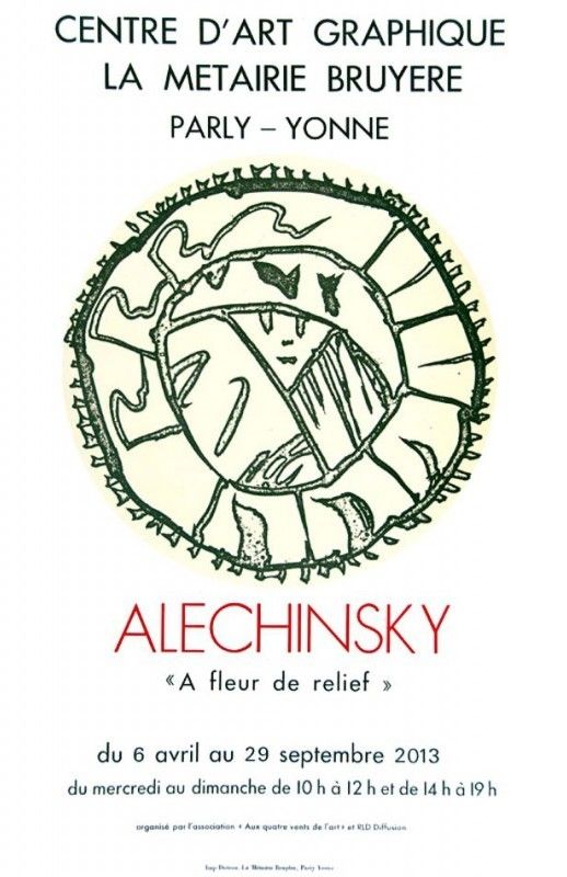 掲示 Alechinsky - Affiche À FLEUR DE RELIEF