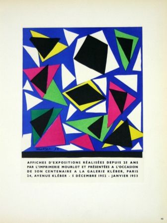 リトグラフ Matisse - Affiches D'Expositions