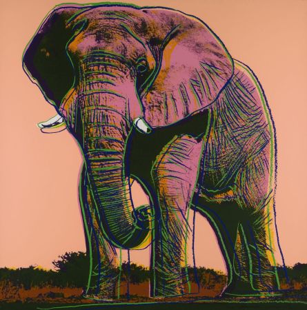 シルクスクリーン Warhol - African Elephant (FS II.293)