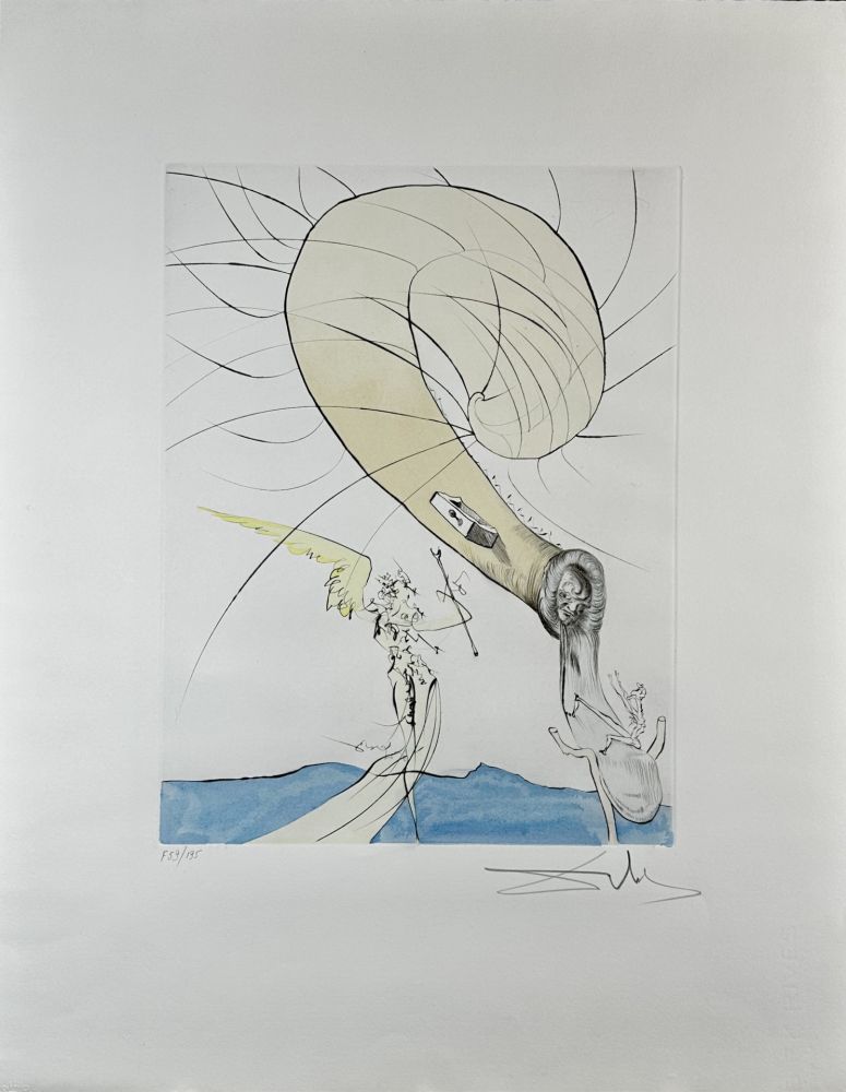 彫版 Dali - After 50 Years of Surrealism Freud with Snail-Head