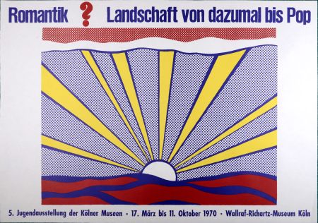 シルクスクリーン Lichtenstein - (After) Romantik? Landschaft von dazumal bis Pop, 1970