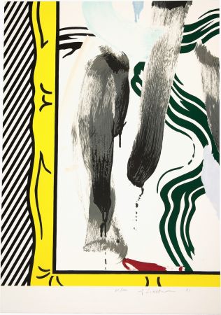 リトグラフ Lichtenstein - Against Apartheid