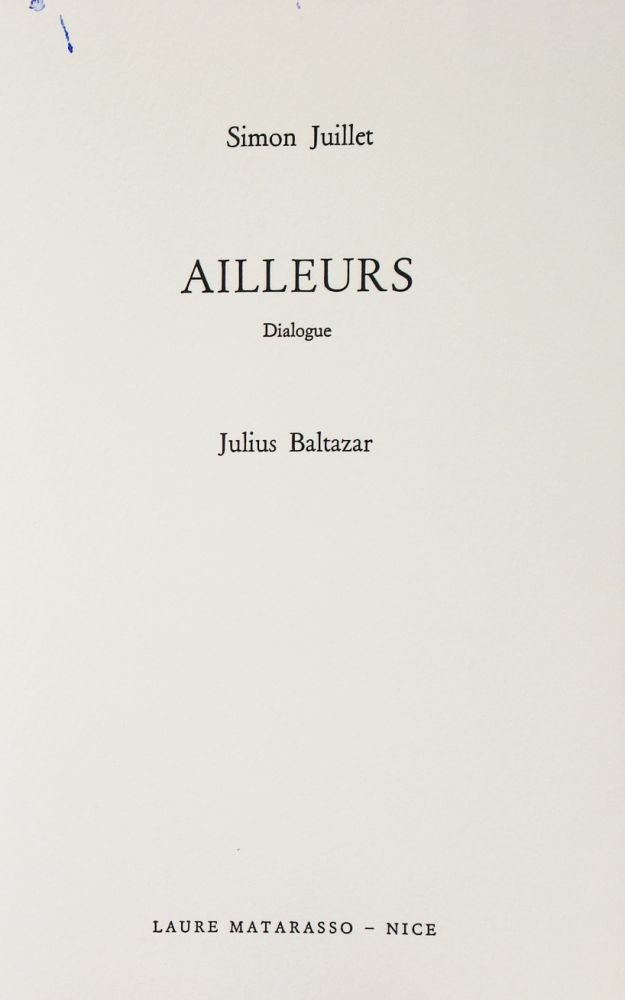 挿絵入り本 Baltazar - Ailleurs