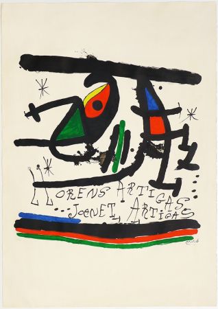 リトグラフ Miró - A.L Exposición 1971