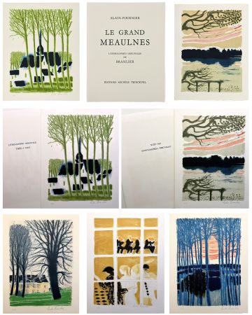 挿絵入り本 Brasilier - Alain-Fournier : LE GRAND MEAULNES. Avec une lithographie signée et une suite des 12 lithographies signées (Paris, 1980)
