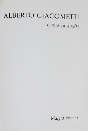 挿絵入り本 Giacometti - Alberto Giacometti, dessins 1914-1915