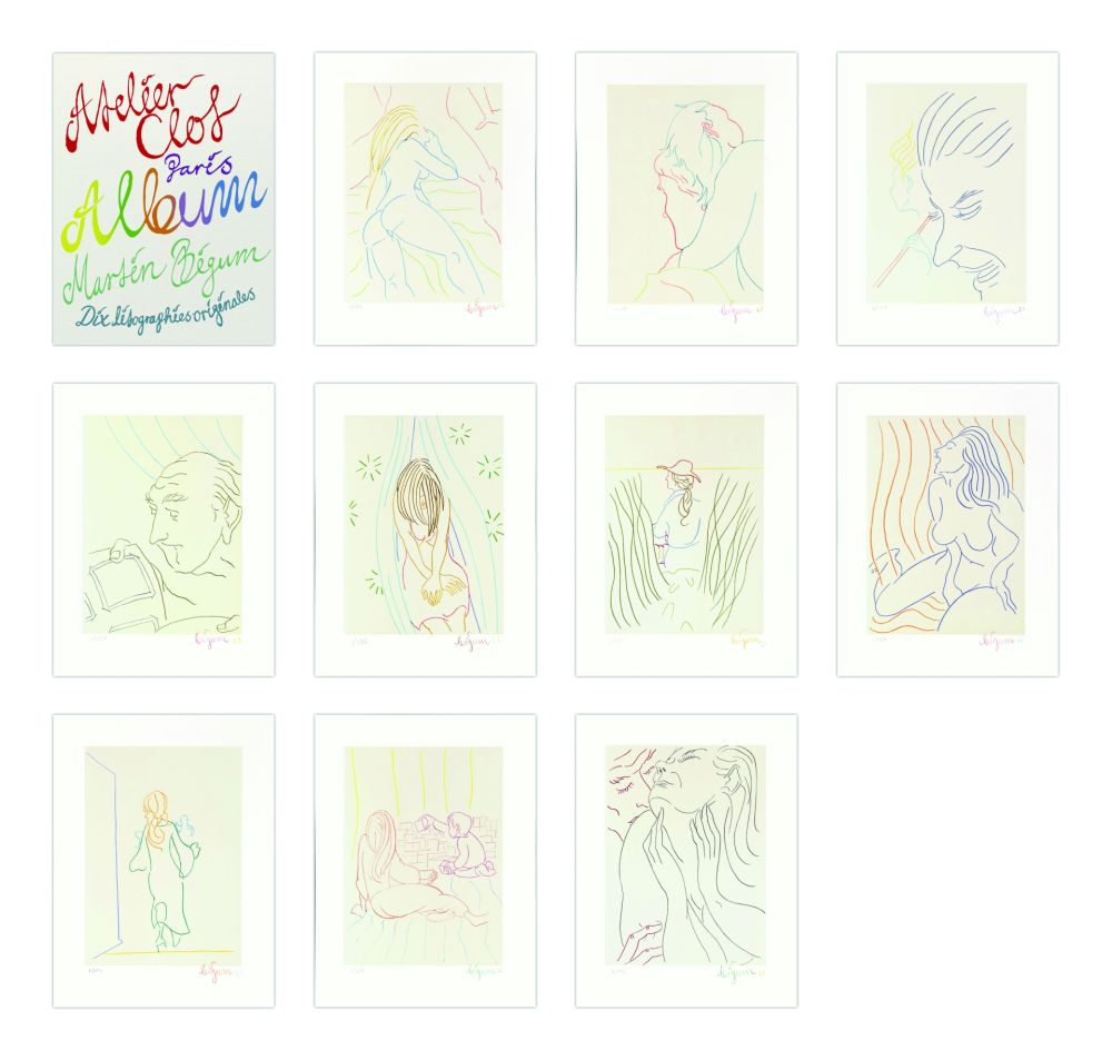 リトグラフ Bigum - Album - 10 lithographies originales