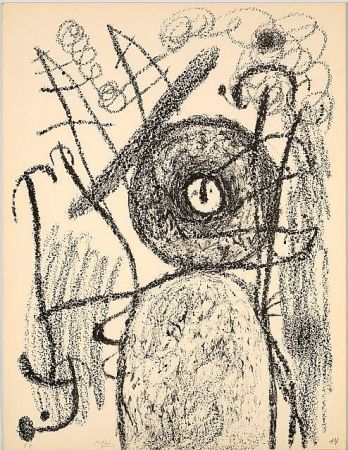 リトグラフ Miró - Album 21 Planche 14