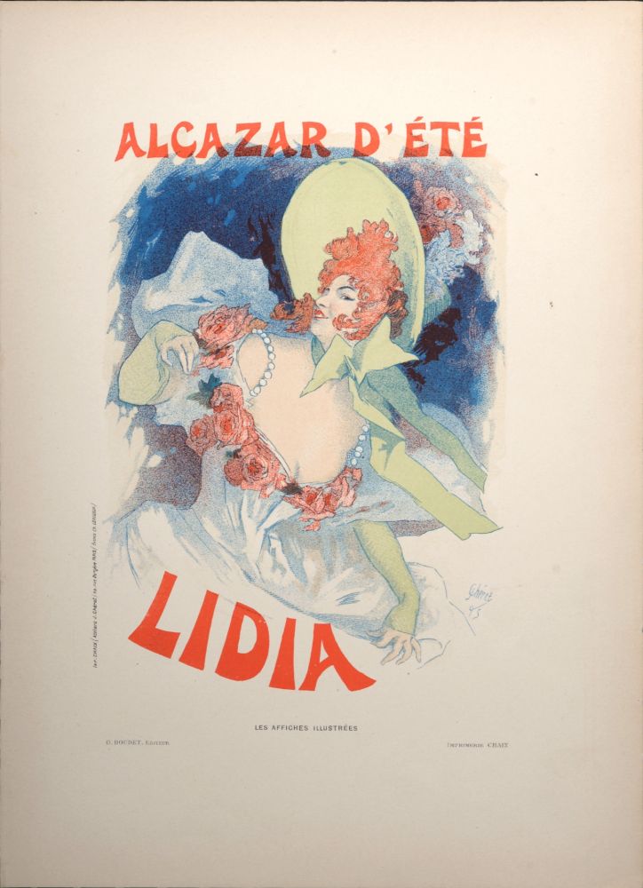 リトグラフ Cheret - Alcazar d'Été Lidia, 1896