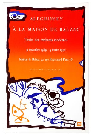 掲示 Alechinsky - Alechinsky à la maison Balzac