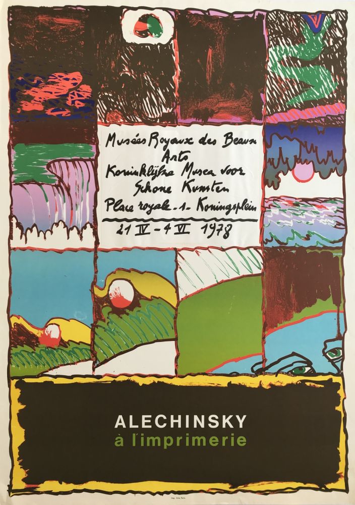 掲示 Alechinsky - Alechinsky à l'imprimerie