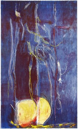 木版 Frankenthaler - All About Blue