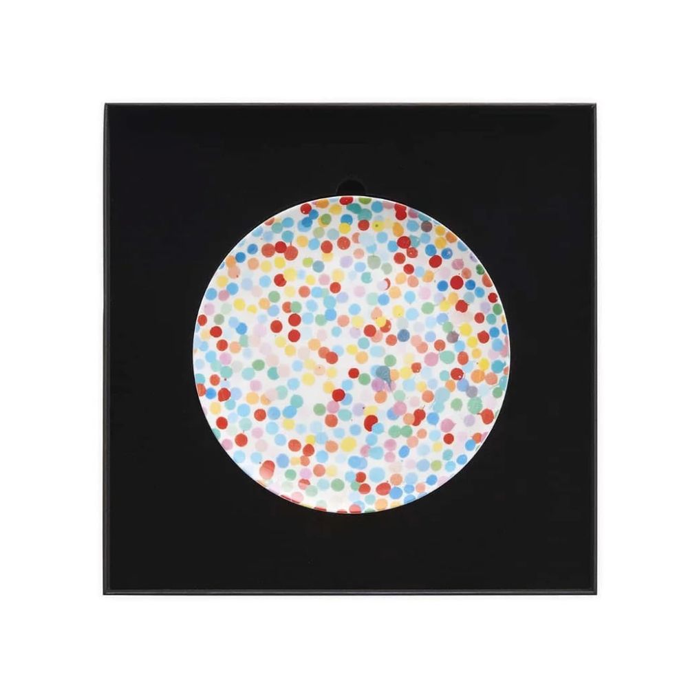 多数の Hirst - All Over Dot Signed Plate