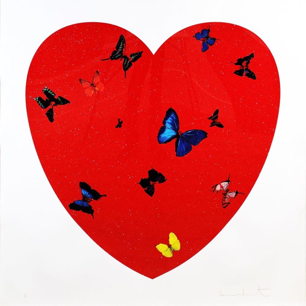 シルクスクリーン Hirst - All You Need is Love Love Love