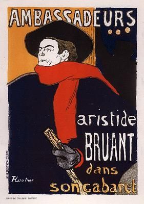 リトグラフ Toulouse-Lautrec - Ambassadeurs/Aristide Bruant