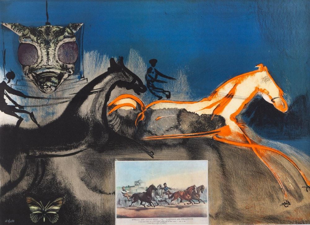 リトグラフ Dali - Amercian Trotting Horses, no. 2