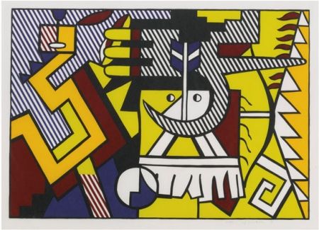 木版 Lichtenstein - American Indian Theme VI