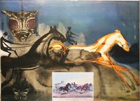 リトグラフ Dali - American Trotting Horses No. 2 Inventory#: 	DALIS0000016