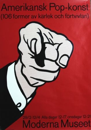 シルクスクリーン Lichtenstein -   	 Amerikansk Pop-Konst