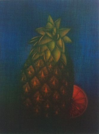 メゾチント彫法 Schkolnyk - Ananas