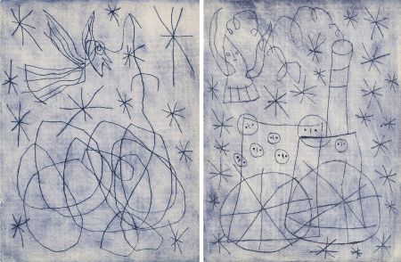 挿絵入り本 Miró - André Frénaud : NOËL AU CHEMIN DE FER. [ALÈS, PAB, 1959].