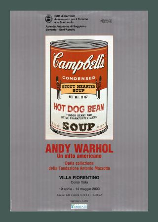 リトグラフ Warhol - Andy Warhol: 'Campbell's Soup (Hot Dog Bean)' 2000 Offset-lithograph