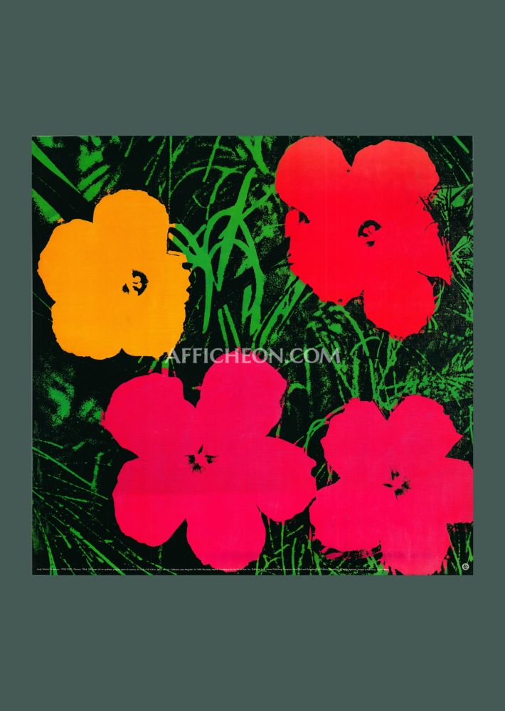 リトグラフ Warhol - Andy Warhol: 'Flowers' 1993 Offset-lithograph
