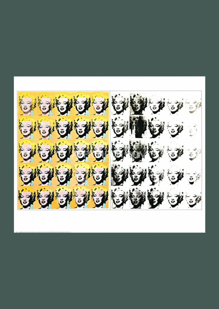 リトグラフ Warhol - Andy Warhol: 'Marilyn Diptych' 1989 Offset-lithograph 