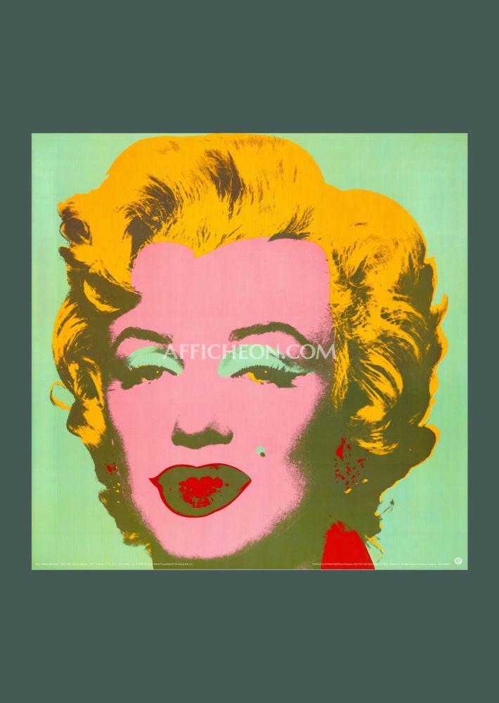 リトグラフ Warhol - Andy Warhol: 'Marilyn (Green)' 1993 Offset-lithograph