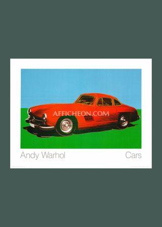 リトグラフ Warhol - Andy Warhol: 'Mercedes-Benz 300 SL Coupé' 1988 Offset-lithograph