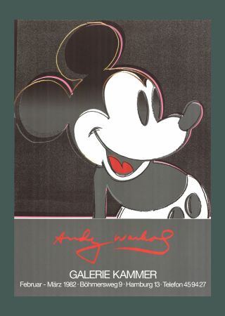 リトグラフ Warhol - Andy Warhol: 'Mickey' 1982 Offset-lithograph