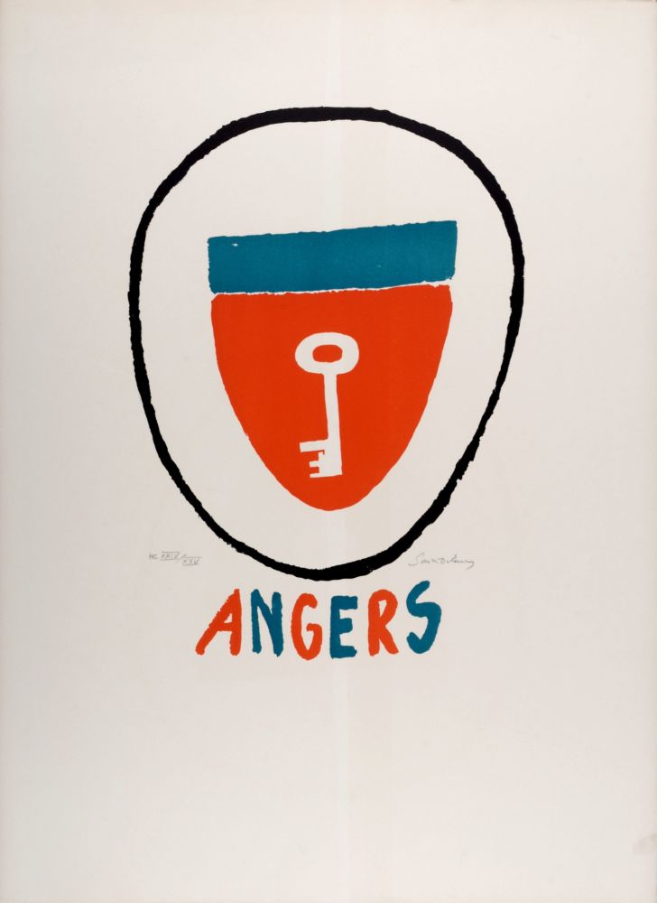 リトグラフ Delaunay - Angers, c. 1970 - Hand-signed