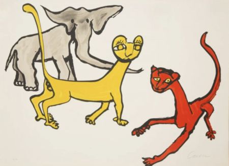 リトグラフ Calder - Animals