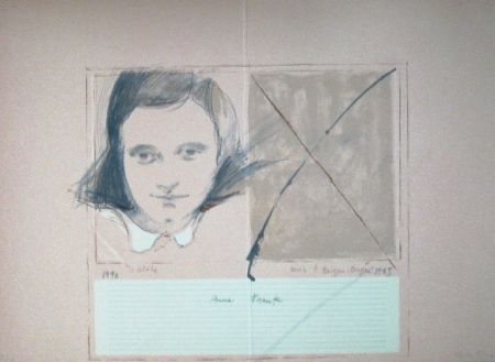 リノリウム彫版 Bru - Anne Frank