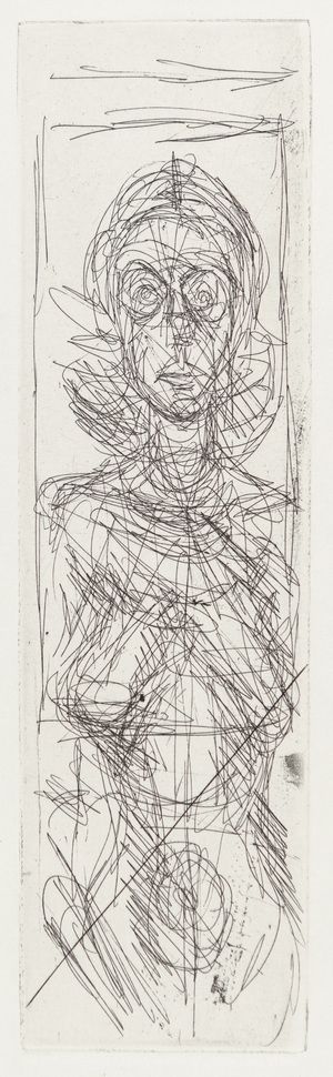 彫版 Giacometti - Annette de face