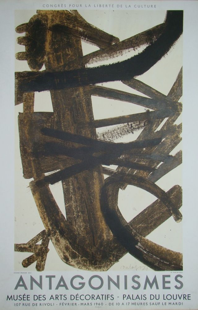 掲示 Soulages - Antagonismes