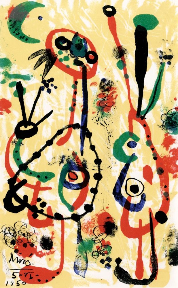 リトグラフ Miró - Anthologe de l'Humour noir