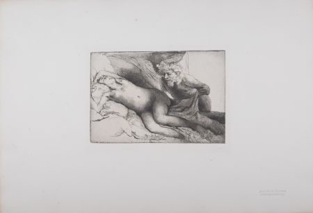 輪転グラビア印刷 Rembrandt - Antiope et Jupiter