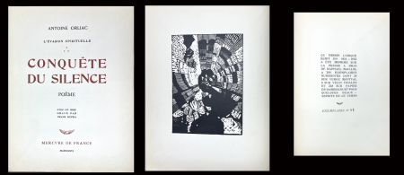 挿絵入り本 Kupka - Antoine Orliac : CONQUÊTE DU SILENCE avec un bois gravé de Frank KUPKA (1936)
