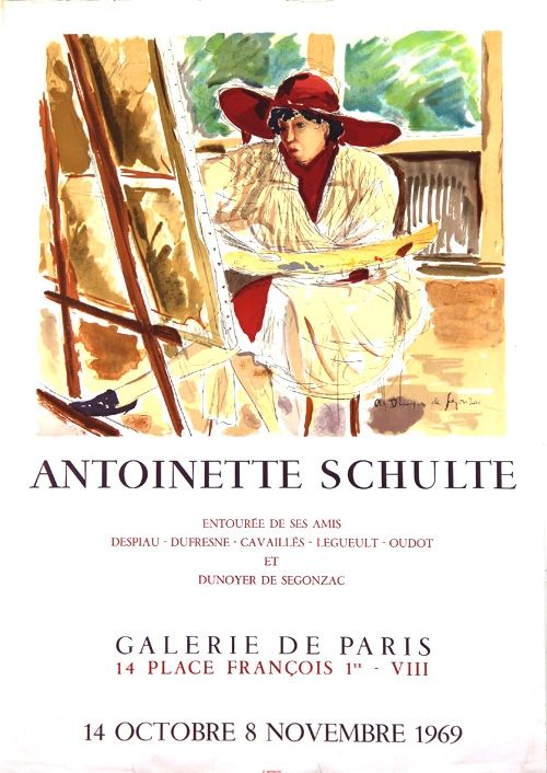 リトグラフ Dunoyer De Segonzac - Antoinette Schulte
