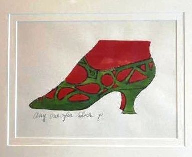 リトグラフ Warhol - Anyone for Shoes - A La Recherche Du Shoe Perdu