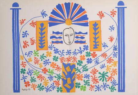 リトグラフ Matisse (After) - Apollon, 1958