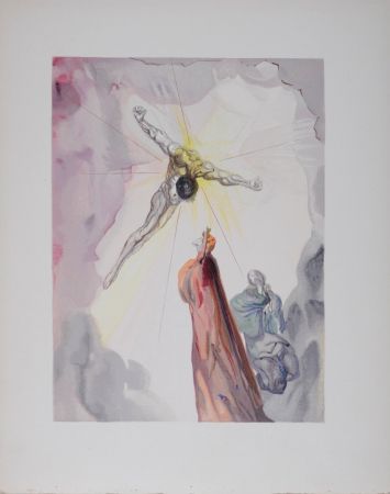 リトグラフ Dali - Apparition du Christ