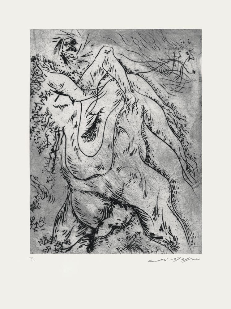 エッチング Masson - Arbres enlacés