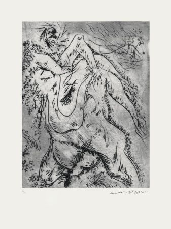 エッチング Masson - Arbres enlacés