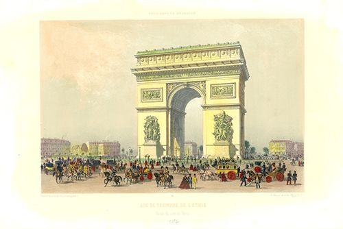 リトグラフ Benoist - Arc de Triomphe de l'Etoile